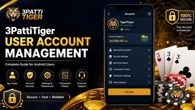 3PattiTiger Account Settings and Profile Management